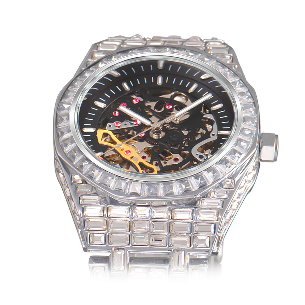 ⌚ Swiss Mechanical Gold-Plated Watch – Precision Meets Prestige