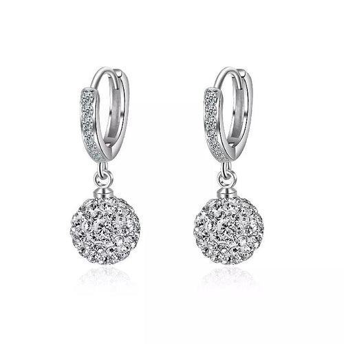 Earring round diamond ball earrings women