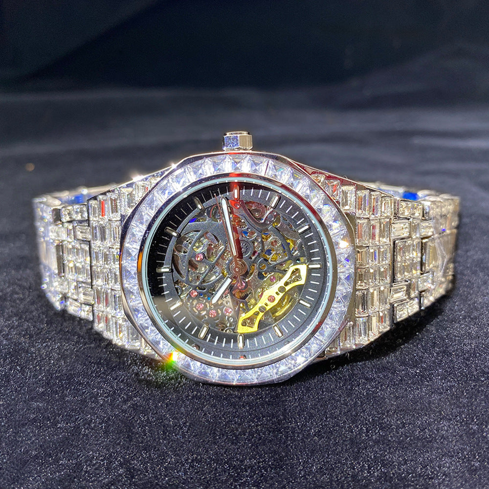 ⌚ Swiss Mechanical Gold-Plated Watch – Precision Meets Prestige
