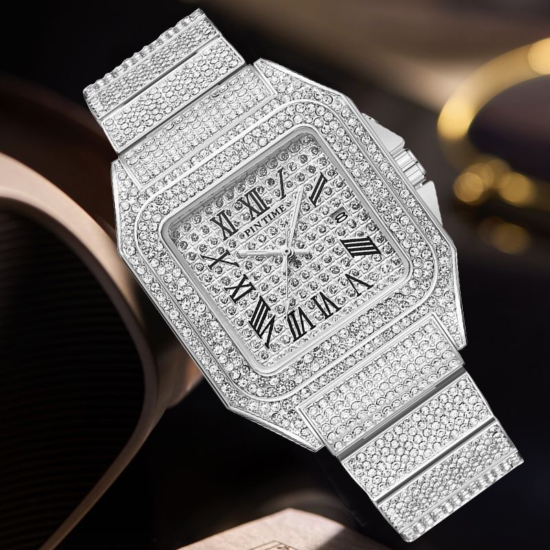 PINTIME 10mm Luxury Business Watch for Men – Black, Gold, Silver, Rose Gold